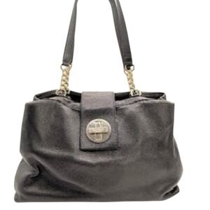 Classic Kate Spade Black Leather Chain Tote — Elegant Everyday Carry